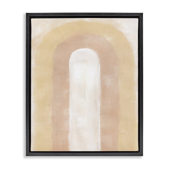 Stupell Industries Southwestern Abstract Rainbow Arch Black Floating Frame Canvas Art, 17 x 21, by BlursByAI