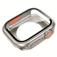 thumbnail image 2 of 2025 Funda protectora de pantalla para Apple Watch de 44 mm, 45 mm, 40 mm y 41 mm, carcasa rígida de policarbonato para parachoques delantero y trasero para iWatch 9, 8, 7, 6, 5, 4, cambio a Ultra, 2 of 5