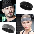 thumbnail image 5 of Elastic Sports Yoga Sweat Band Headband,Non Slip Super Soft Stretchy Bandana Headband, Sweat Wicking Head Wrap for Sports Fitness Running Yoga Exercise Tennis, Pack of 6, 5 of 6