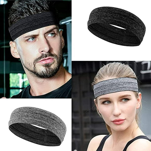 Elastic Sports Yoga Sweat Band Headband,Non Slip Super Soft Stretchy  Bandana Headband, Sweat Wicking Head Wrap For Sports Fitness Running Yoga  Exercise Tennis, Pack Of 6 