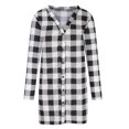 thumbnail image 4 of Lilgiuy Fashion Women Casual Pockets Printed Long Sleeve Tops Jacket Plaid Coat for Basketball Football, 4 of 5