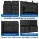 thumbnail image 5 of Organizador de maletero de coche, organizador colgante de asiento trasero con bolsillos de almacenamiento para SUV, camión, furgoneta, organización plegable para accesorios de coche (negro, 43, 5 of 7