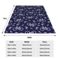 thumbnail image 3 of Sikiie Bicycle1 Ultra-Soft Micro flannel Blanket Luxury All Seasons Warm Blanket for Bedding Sofa and Travel (4 sizes)-50"x40", 3 of 7