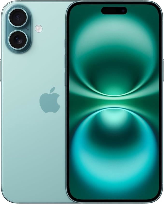Apple iPhone 16, Restored, Unlocked, 128GB, Teal, A18 Chip