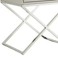 thumbnail image 6 of Posh Living Brianna 1-Drawer Nightstand with X-Metal Legs in Gray/Chrome, 6 of 8