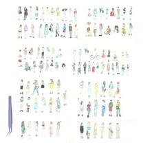 108 Pcs People Stickers for Journaling Scrapbooking,Urban Scrapbook Sticker for Junk Journal Supplies Kit