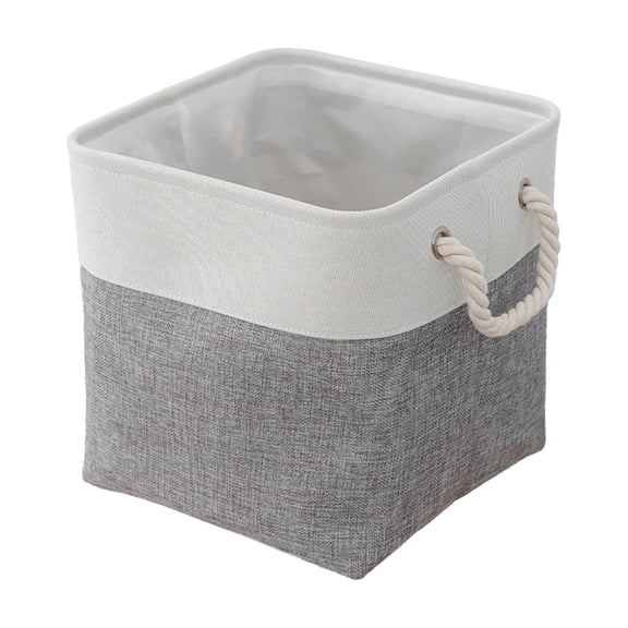 Leodye 1PCS Fabric Storage Cubes Basket Foldable Bin with Carry Handles for Toys Shelves and Closets Organizing -12x12x12in