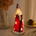 thumbnail image 5 of Fufafayo Christmas Santa Claus Figurine with Light, Lighted Resin Santa Statue, Star Cutout Light Up Santa Tabletop Ornament for Christmas Mantel Shelf Home Decor, 5 of 7