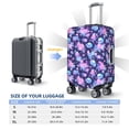 thumbnail image 4 of Pofeuu White Skull Flower Print Luggage Suitcase Cover Protector Luggage Washable Covers Aesthetic for 18/24/28/32 inch Luggage（No luggage included）-Small, 4 of 7