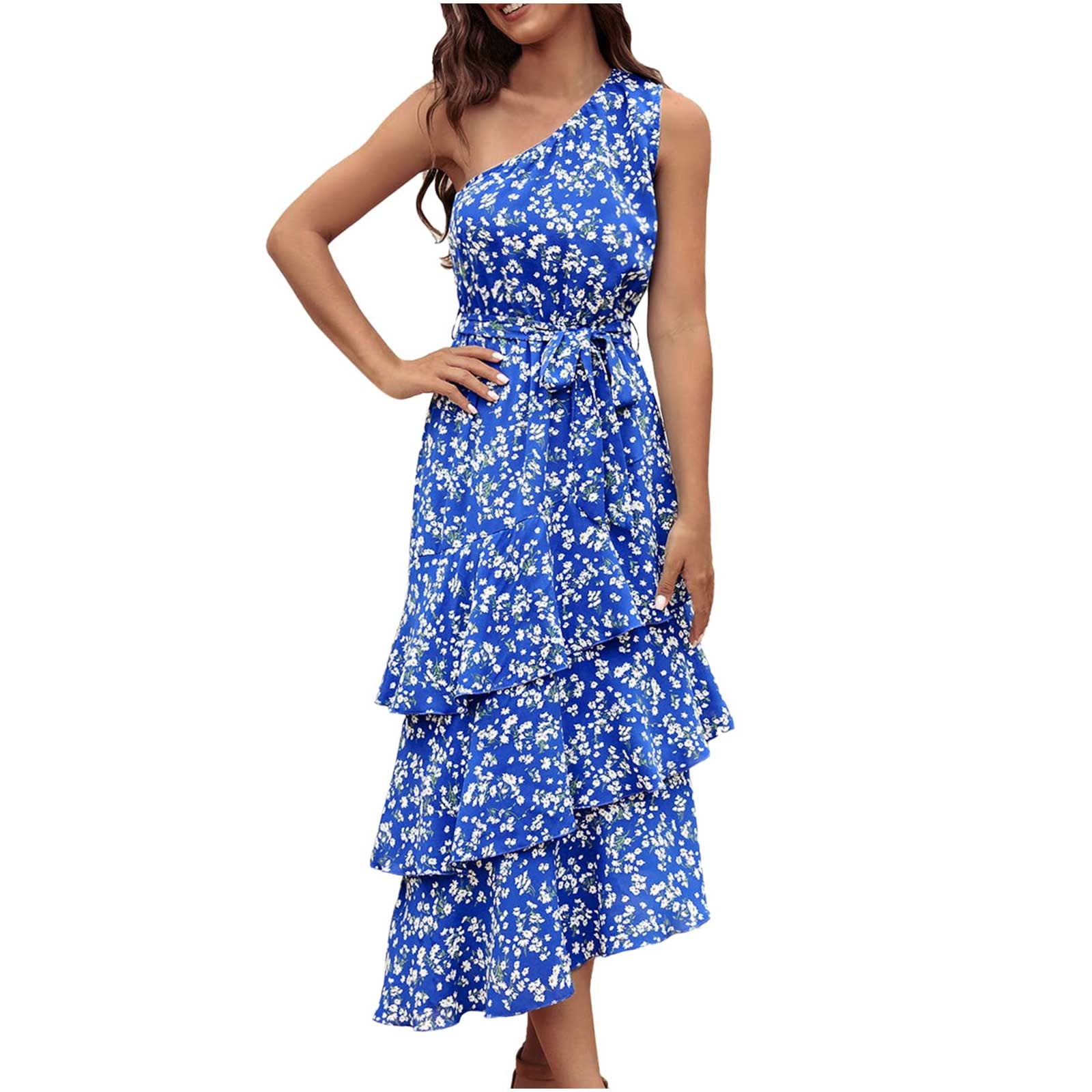 Finelylove Women Formal Dresses Flowy Summer Dress For Women Offthe