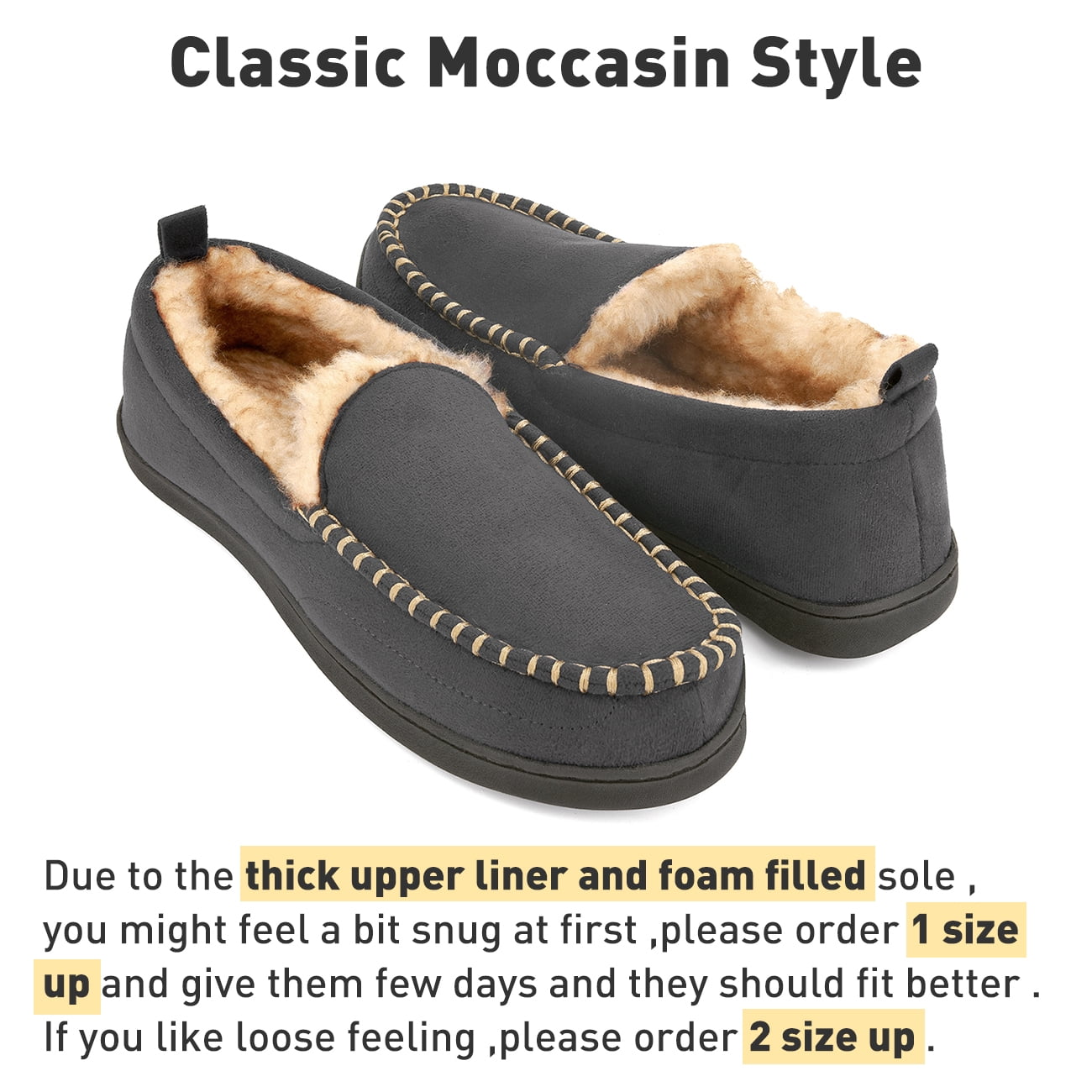 fuzzy moccasin slippers