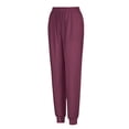thumbnail image 6 of Fabrcox Women's Scrub Pants - Lightweight Stretch Jogger Style Medical Trousers with Pockets, Elastic Waistband for Nurses and Workers ,Red L, 6 of 7