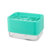 Baiwo Innovative Dish Soap Dispenser Decorative HIPS Portable 2 in 1 Liquid Detachable Soap Storage Case Holder for Home