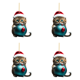 thumbnail image 1 of Gato Navidad lindos adornos colgantes acrílico árbol coche colgante decoraciones (G), 1 of 2