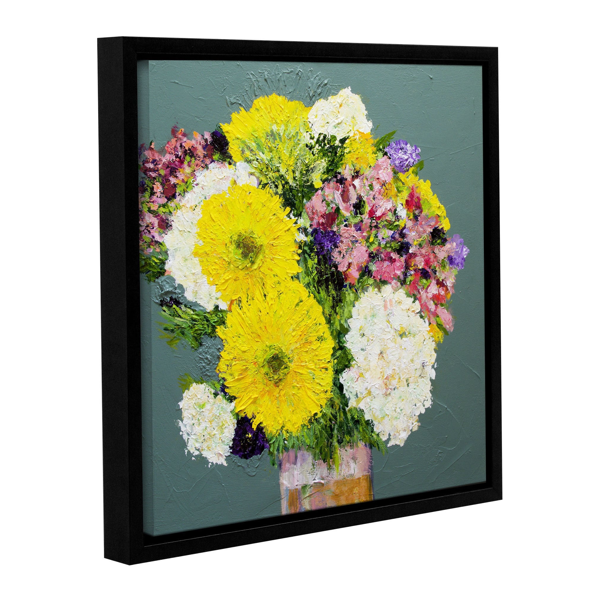 ArtWall Allan Friedlander "Beautiful Day" Gallery-Wrapped Floater-Framed Canvas
