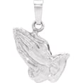 thumbnail image 5 of Sterling Silver 18.75x16mm Praying Hands Pendant, 5 of 5