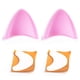 thumbnail image 2 of 2 orejas de gato de silicona con cintas, bonitos accesorios para casco, casco de esquí, casco de motocicleta (casco no incluido), 2 of 12
