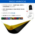 thumbnail image 3 of Yes4All Single Lightweight Camping Hammock with Carry Bag (Black/Yellow), 3 of 5