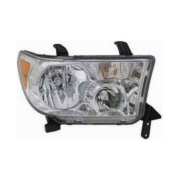 Right Passenger Side Headlight Assembly - Compatible with 2008 - 2017 Toyota Sequoia 2009 2010 2011 2012 2013 2014 2015 2016