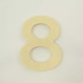thumbnail image 1 of Package of 1, 8 Inch X 3/4" Baltic Birch "8" Plywood Numbers In The Gotham Rounded Font | Thick For Art & Craft Project, Made in USA, 1 of 1