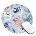 thumbnail image 2 of Disketp Cute Chameleons On Blue Background Small Mouse Pad 7.9x7.9 Inches,Washable Round Mousepad For Office Laptop Computer,Non-Slip Rubber Base Mouse Pads For Wireless Mouse, 2 of 9