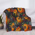 thumbnail image 4 of Throw Blanket for Couch, Sunflowers Yellow Super Soft Fuzzy Comfy Warm Throw Blanket, Cuteness Lightweight Cozy Plush Flannel Blanket & Throws for Sofa and Bed All Season, 4 of 5