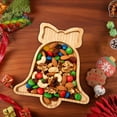 thumbnail image 5 of Kumdkd Wooden Christmas Tray for Serving Holiday Treats Khaki Wooden Fruit Tray 14.96x11.81inch Table Centerpiece Gift Wooden Serving Tray Christmas Kitchen Dining Decor, 5 of 6