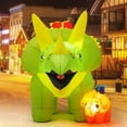 thumbnail image 5 of GOOSH Christmas Inflatable 7.5 FT Christmas Inflatables Dinosaur, Christmas Dinosaur Inflatable Blow Up Christmas Dinosaur with Built-in LEDs, Christmas Outdoor Decorations Clearance for Xmas/Holiday, 5 of 6