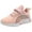 Pink, variant on Kids Running Shoes Girls Lightweight Mesh Color Block Sneakers Comfy Arch Support Cushioning Soft Sole Hook and Loop Tennis Athletic Shoes Purple 4 Big Kid