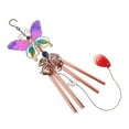 thumbnail image 6 of Butterfly Wind Chimes for Outside - Colorful Hand Painted Metal and Glass Wind Chime for Patio, Garden, Yard, Memorial Sympathy Gift, Anthropology Home Decor, 6 of 7