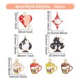 thumbnail image 2 of 1box 32pcs 8 style Alloy Enamel Pendants Golden Cup with Cat & Cat with Playing Cards Mixed color 25~36.5x19~28x1.3mm Hole: 1.6~1.8mm 4pcs/style Alloy+Enamel, 2 of 7