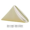 thumbnail image 6 of sunsanly 6Pcs Dinner Napkins Careful Trim Soft Fabric Neat Decorative Color Satin Square Shape Table Napkins Hotel Accessories, 6 of 8