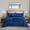 Blue, variant on Blythease Oversized Velvet Quilt King 128x120 Extra Wide – Reversible Velvet Bedspread & Coverlet Set, 5 Piece Lightweight All Season Comforter Bedding, Geometric Diamond Quilted Design, Pure White