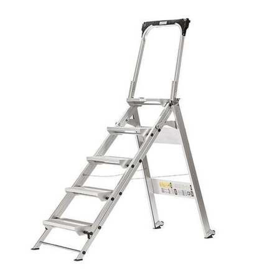 Xtend+Climb 5.5 ft Aluminum Folding Safety Step Ladder with 330 lb