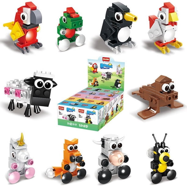 Bloques de construcción para niños, juguetes básicos, juegos de juguetes para niños pequeños, juego de regalo para niños y niñas a partir de 3 años(Color)()