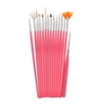 thumbnail image 4 of De Pinceles De De Uñas De 15 Piezas + De Pintura Punteada De Dibujo Bidireccional De 5 Piezas jinwen Cepillo de la pluma del dibujo del barniz de la selección del esmalte del arte de uñas, 4 of 7