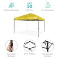 thumbnail image 5 of Best Choice Products 10x10ft Easy Setup Pop Up Canopy w/ 1-Button Setup, Wheeled Case, 4 Weight Bags - Yellow, 5 of 10