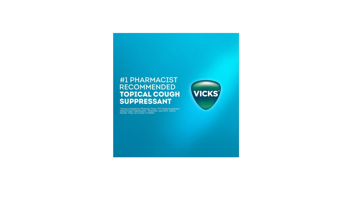 Vicks Vapo Rub Cough Suppressant Topical Analgesic Ointment, 2 Pk. 3.53 oz.  