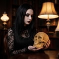 thumbnail image 4 of Tabletop Skull Decor Silver Rhinestone Single Piece for Halloween Home Party, 4 of 6