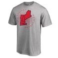 thumbnail image 2 of Men's Heathered Gray New England Revolution Burst T-Shirt, 2 of 3