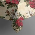thumbnail image 5 of Multicolor Christmas Floral Pattern Square Tablecloth,Waterproof Square Table Cover,Wipeable Spillproof Washable Table Cover for Home Kitchen Party Decor 42"X42"(107x107cm), 5 of 6