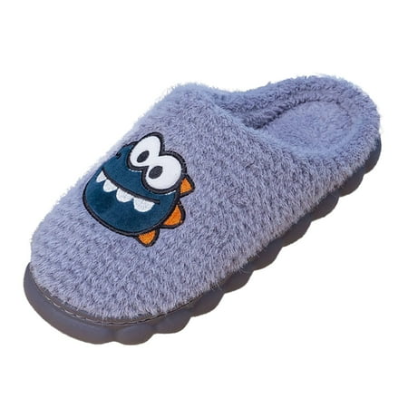 

Women Cartoon Dinosaur Slippers Winter Warm Super Soft Plush Slip On Indoor Slippers
