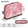 thumbnail image 3 of Stand Pencil Pouch High Capacity Pencil Case Organizer Pouch Durable Pencil Box for Office, Pinkheartrabbit Printed, 3 of 8