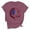 Red, variant on Women's T-shirts Short Sleeves Round Neck Simple Graphic Pattern Lightweight Soft Tops T-shirts for Independence Day Fourth of July Women's Beach Outfits Ship in 2 Days