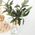 thumbnail image 1 of 4pcs Artificial Olive Branch Simulation Greenery Home Office Table Ornament Plastic Fake Plant, 1 of 9
