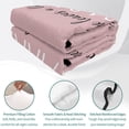thumbnail image 4 of Twin XL Quilt Set 68''x98'', Pink Lightweight Summer Bedspread Coverlet Set with 2 Pillow Shams, She Leaves A Little SPARKLE Wherever She Goes Breathable All Season Quilt Bedding for Dorm/Guest Room, 4 of 9