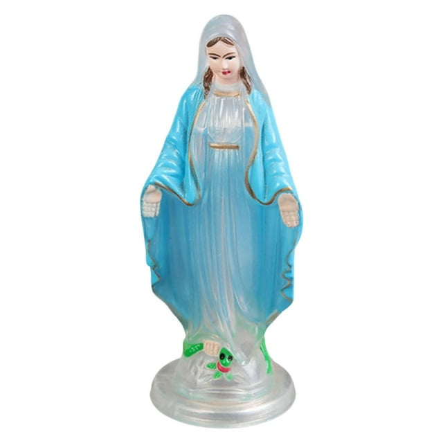 Figura de la Santísima Madre Virgen María Estatua de pie Artesanía Establo Santísima Virgen 10cm