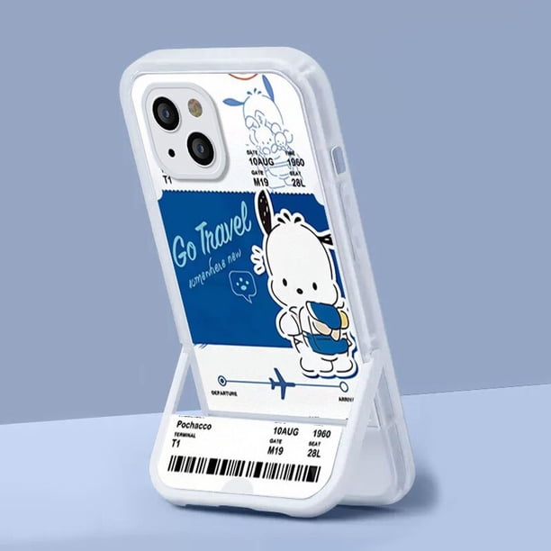 Kuromi Pachacco, funda de teléfono de silicona con soporte para iPhone 11 12 13 14 Pro Max XR XS X 8 7 6 6S Plus SE 2020, funda blanda xuanjing unisex