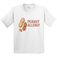 thumbnail image 3 of Inktastic Peanut Allergy Alert Youth T-Shirt, 3 of 5