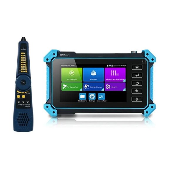 5 Inch IP HD CCTV Camera Tester Monitor AHD CVBS CVI TVI SDI 8MP Camera Tester VGA Input POE PTZ ,Cable Testing